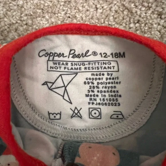 Copper Pearl Christmas pajamas - Picture 2 of 3